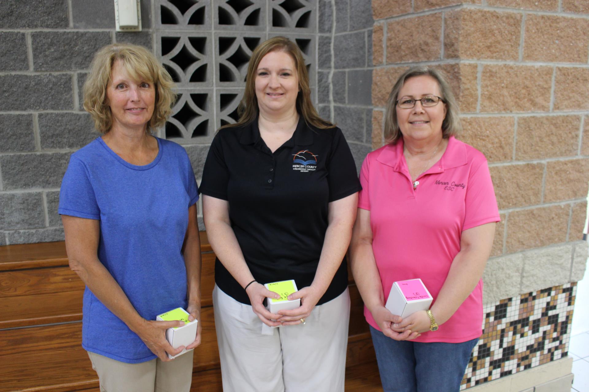 Five Years of Service: Kristy Vogel, Angie Fiely and Christa Fullenkamp  Not pictured: Lindsey Sell